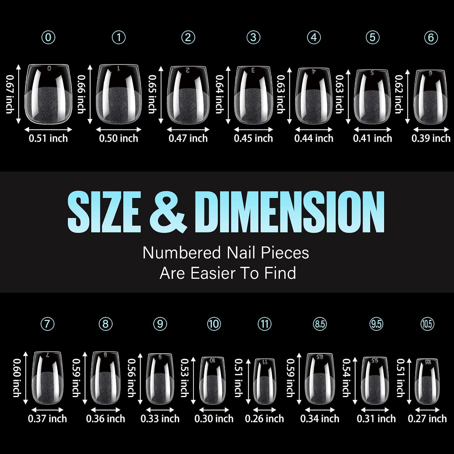 Thumbnail 1 de TOMICCA Nail Tips, 240-piece set