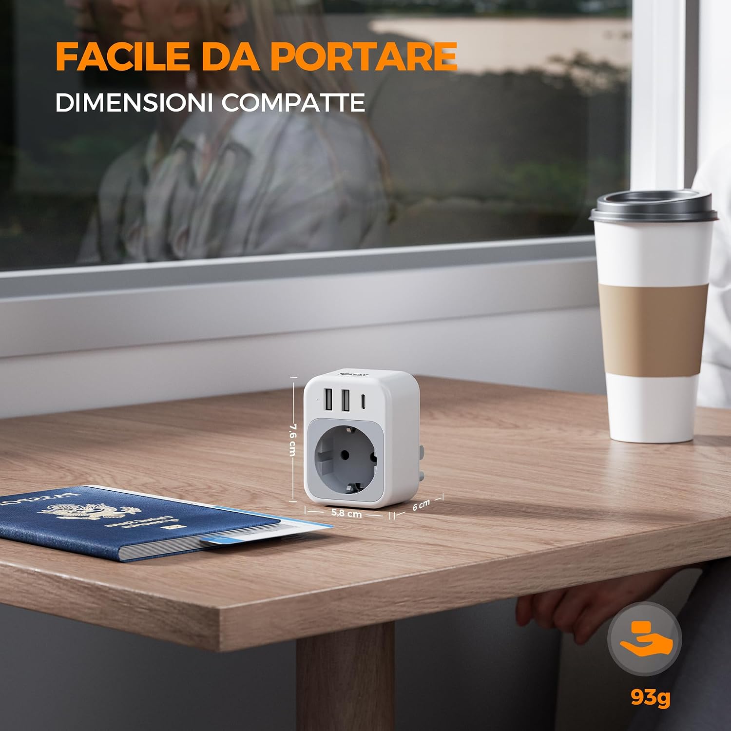 Thumbnail 5 de TESSAN Adattatore Viaggio 4 in 1 USB C USB A