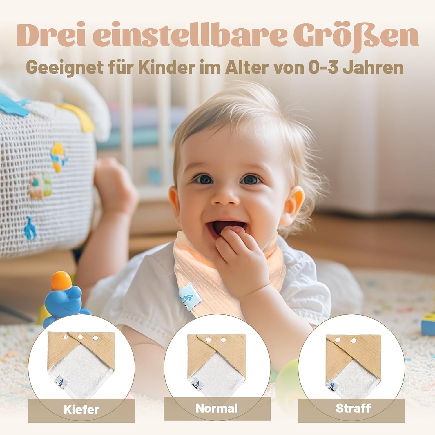 Thumbnail 3 de Baby Lätzchen Dreieckstuch 12er Pack