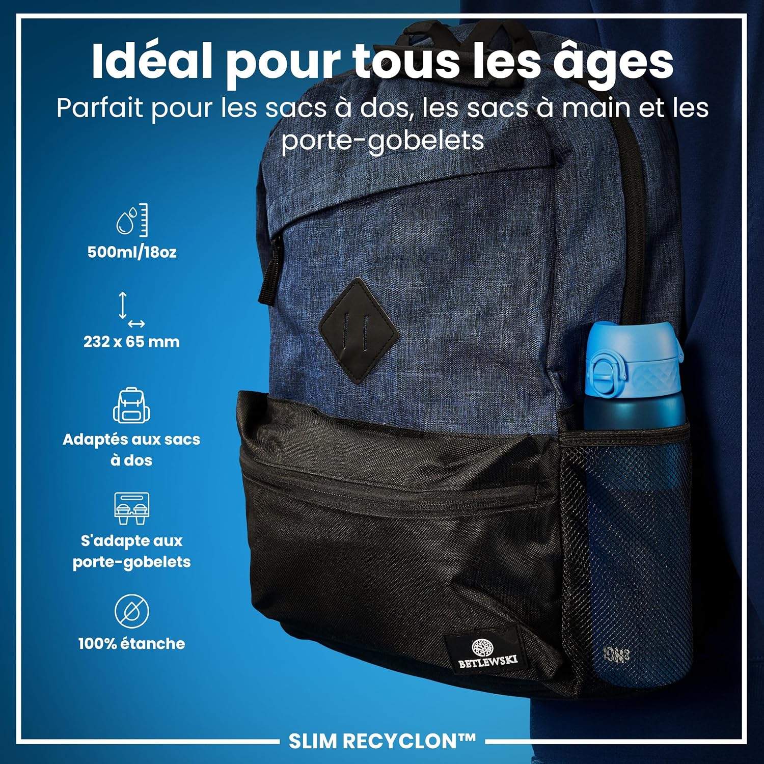 Detalle 2 de ION8 Gourde 500 ml Ă©tanche đ„€