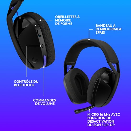 Thumbnail 7 de Logitech G G321 Lightspeed: casque gaming Bluetooth sans fil – confort léger et performance fiable