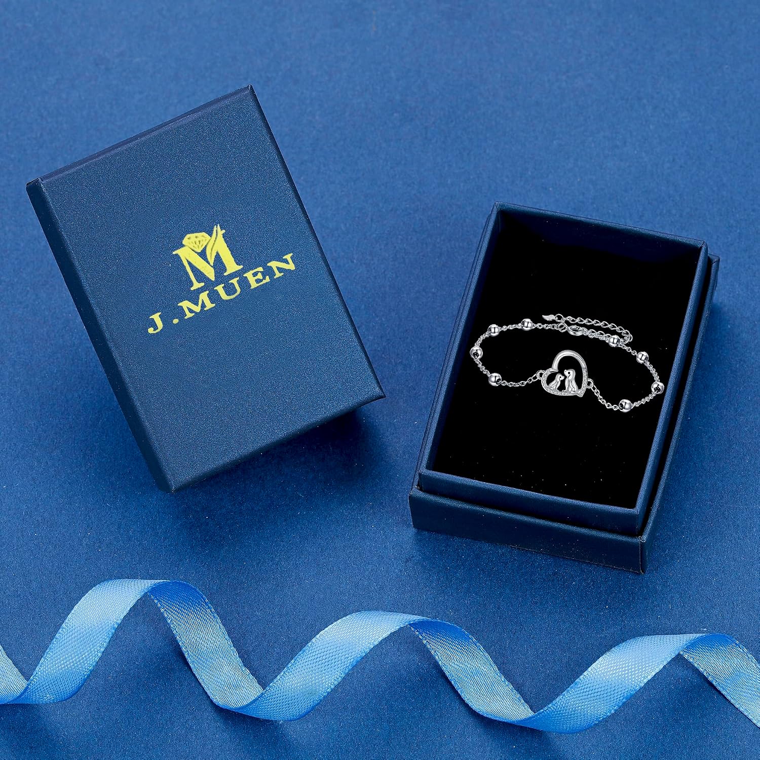 Thumbnail 6 de J.MUEN Damen Armband aus 925 Sterling Silber mit Tiermotiven (inkl. Geschenkbox) – passend als Schmuckgeschenk für Tierliebhaber