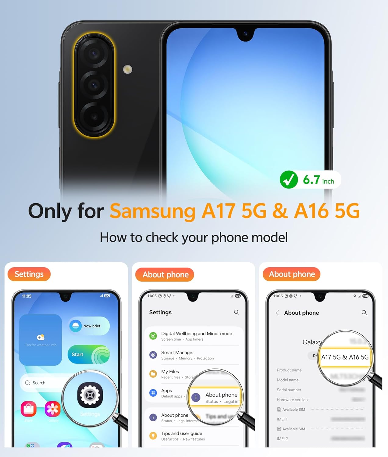 Detalle 2 de FNTCASE Galaxy A17/A16 5G Case with MagSafe