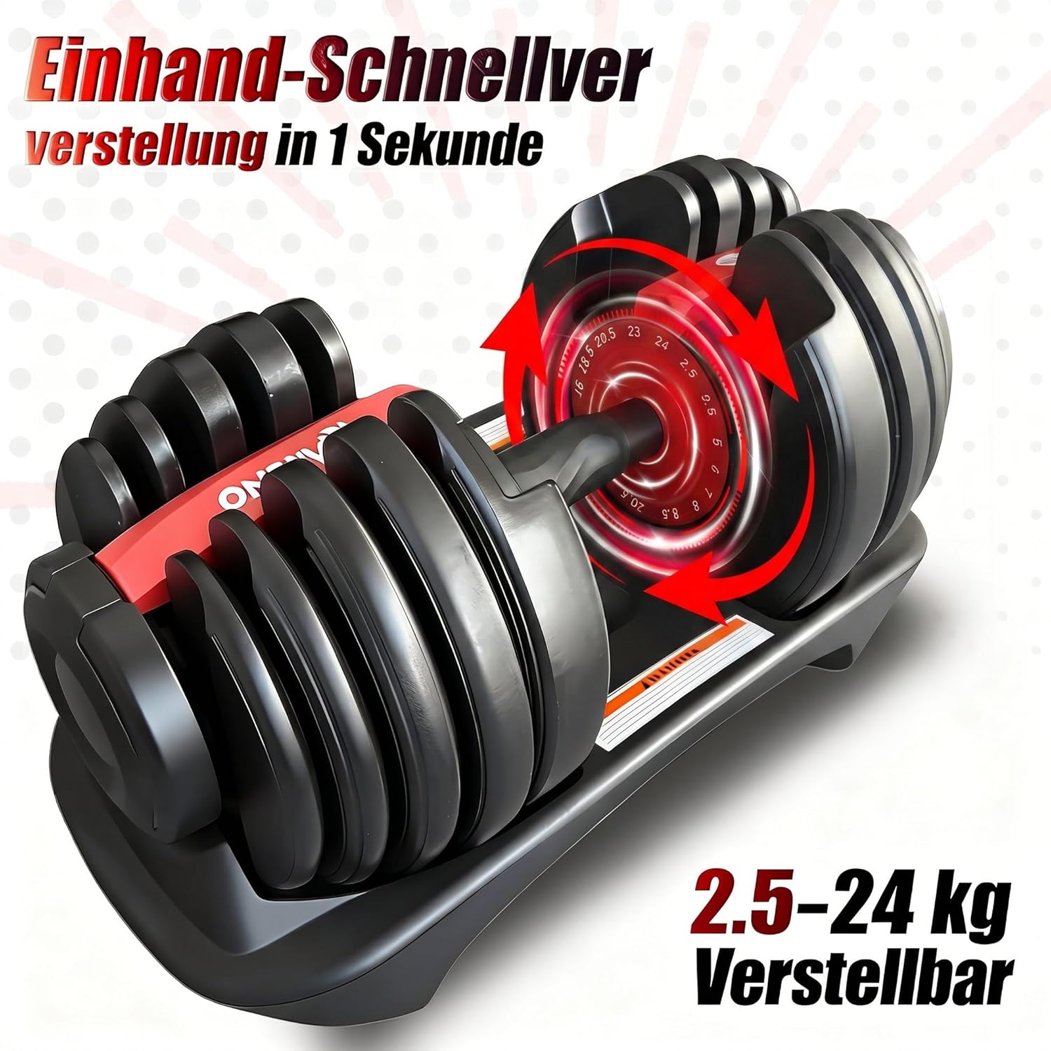 Thumbnail 1 de HAKENO verstellbare Kurzhanteln 2×24/40 kg (15 in 1) – platzsparendes Hantelset