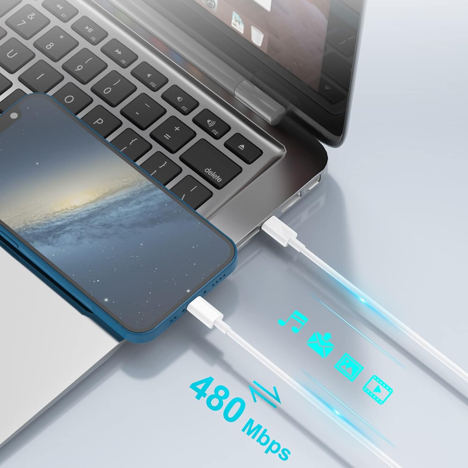 Thumbnail 4 de iPhone 15 Ladekabel 60W 1 m 🔌