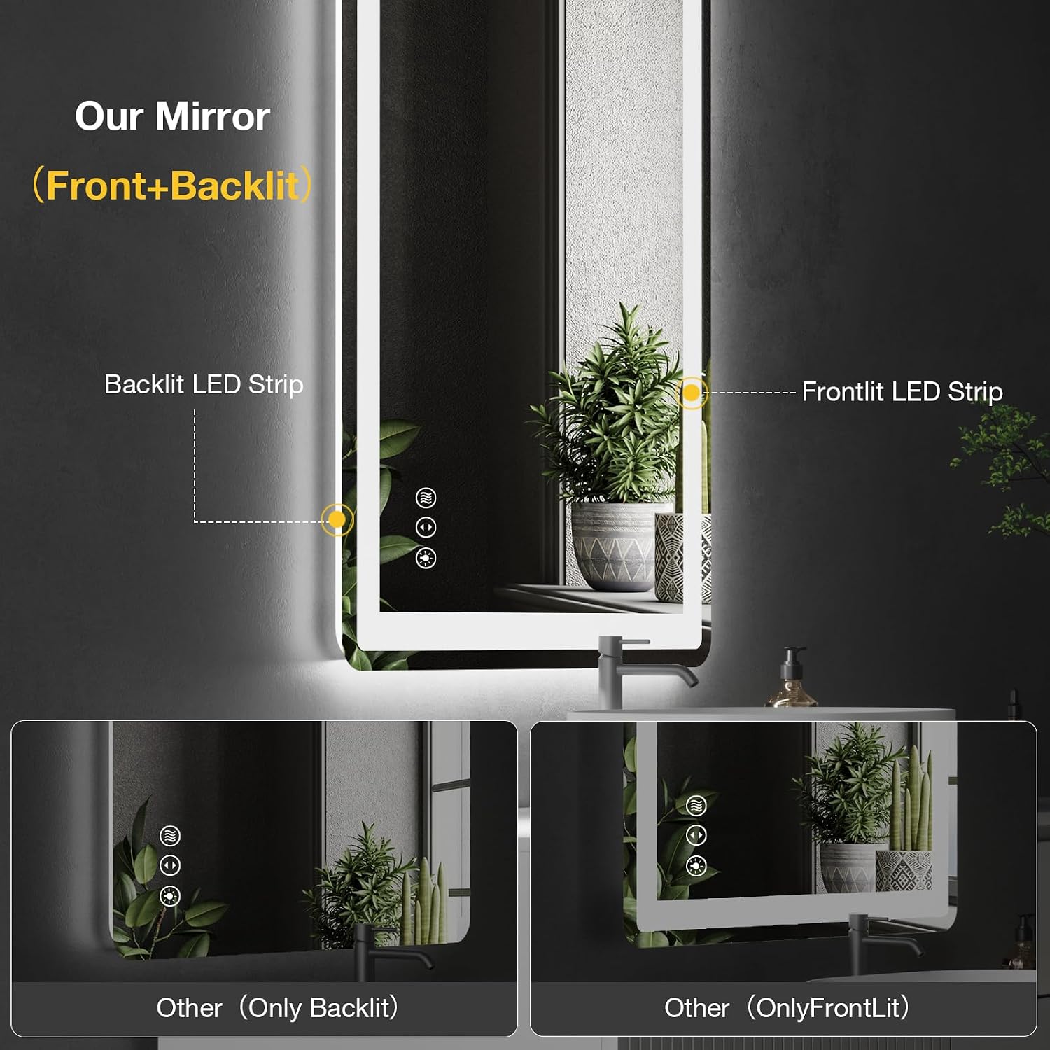 Thumbnail 6 de Miskerm LED Bathroom Mirror 48 x 30 in.