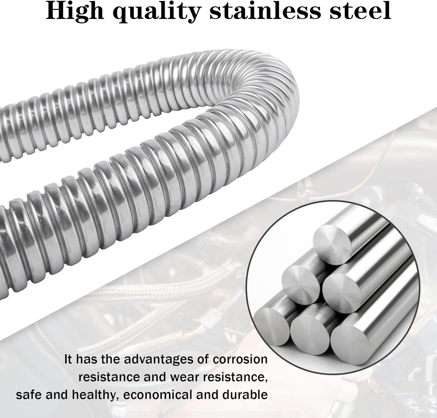 Thumbnail 1 de Abgasschlauch für Stromerzeuger 200 CM, JatilEr Abgasschlauch Standheizung Auspuff Edelstahl Auspuff Schalldämpfer, Auto Edelstahl Auspuffrohr mit Zwei Edelstahlklammern für Diesel Heizung
Abgasschlauch für Stromerzeuger 200 CM, Ja…