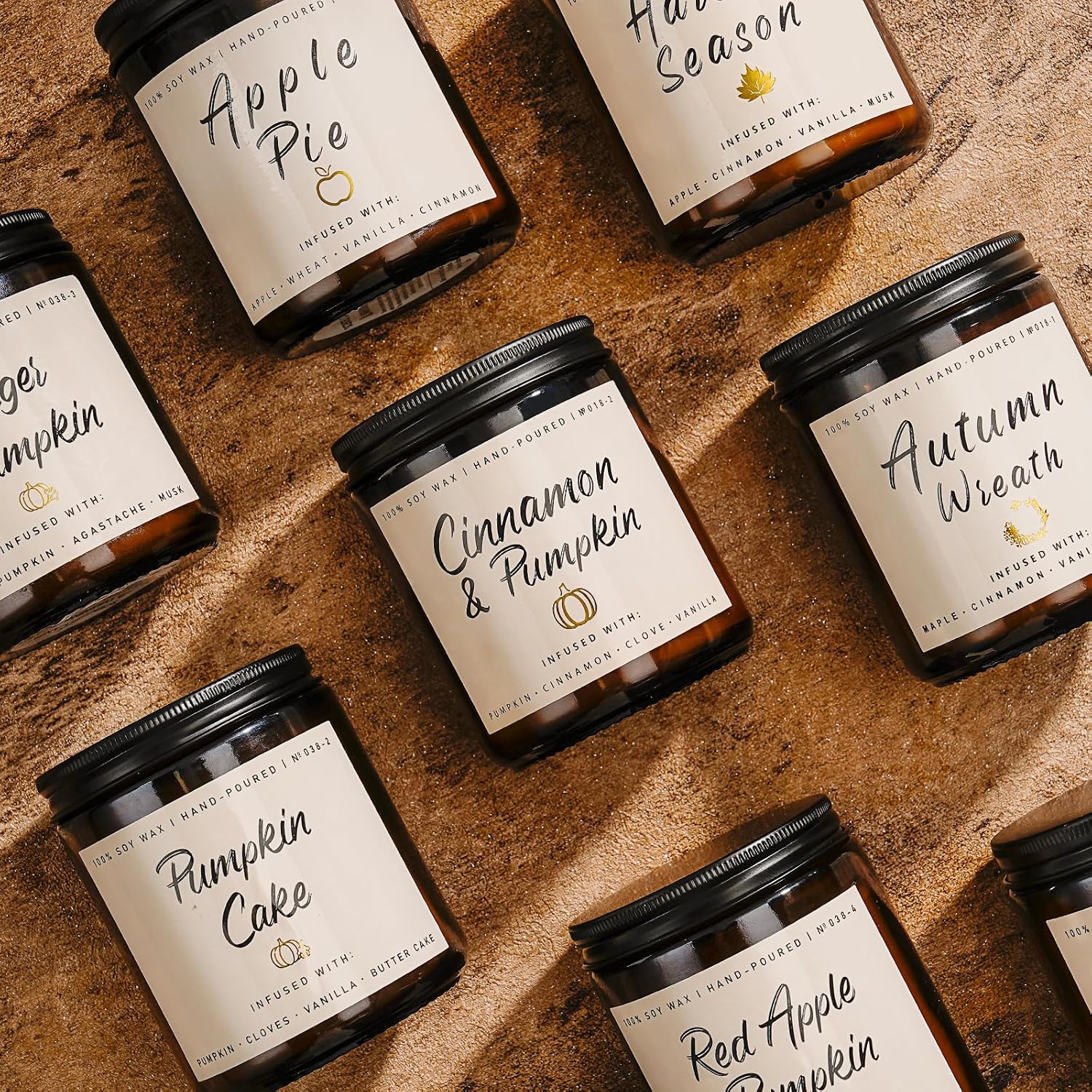 Thumbnail 5 de Auelife Cinnamon & Pumpkin Scented Candle, 7 oz Soy Wax