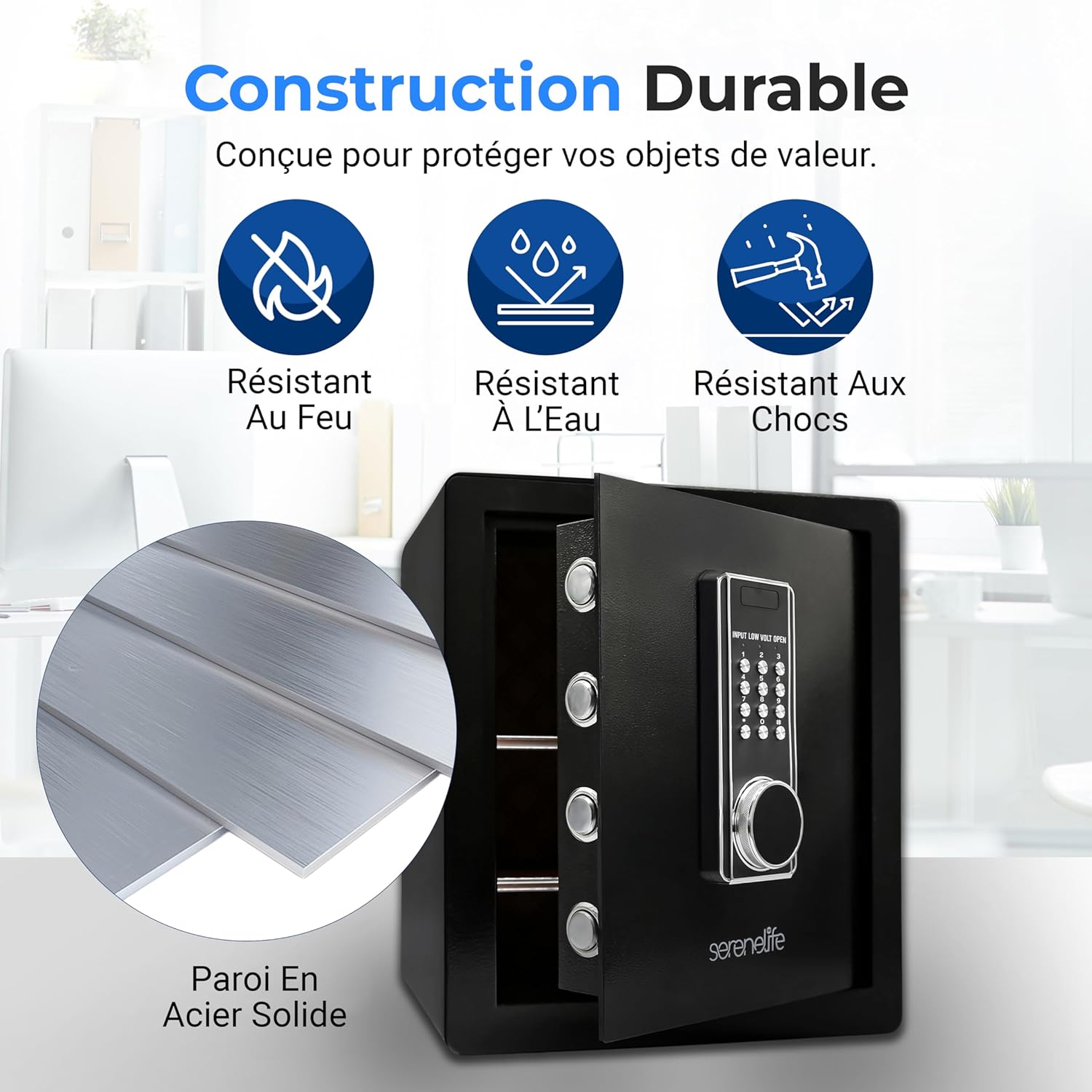 Thumbnail 3 de SereneLife Coffre-Fort électronique 28,6 lbs