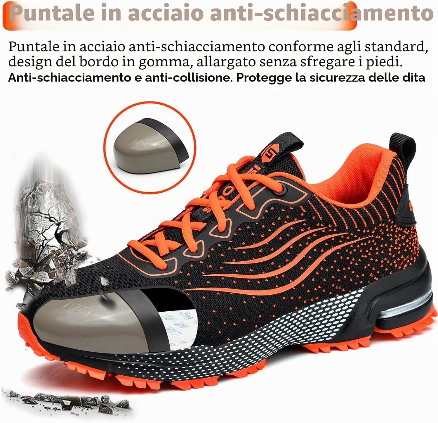 Thumbnail 2 de Scarpe Antinfortunistiche da Uomo/Donna Leggere con Punta in Acciaio – Comfort e Sicurezza sul Lavoro