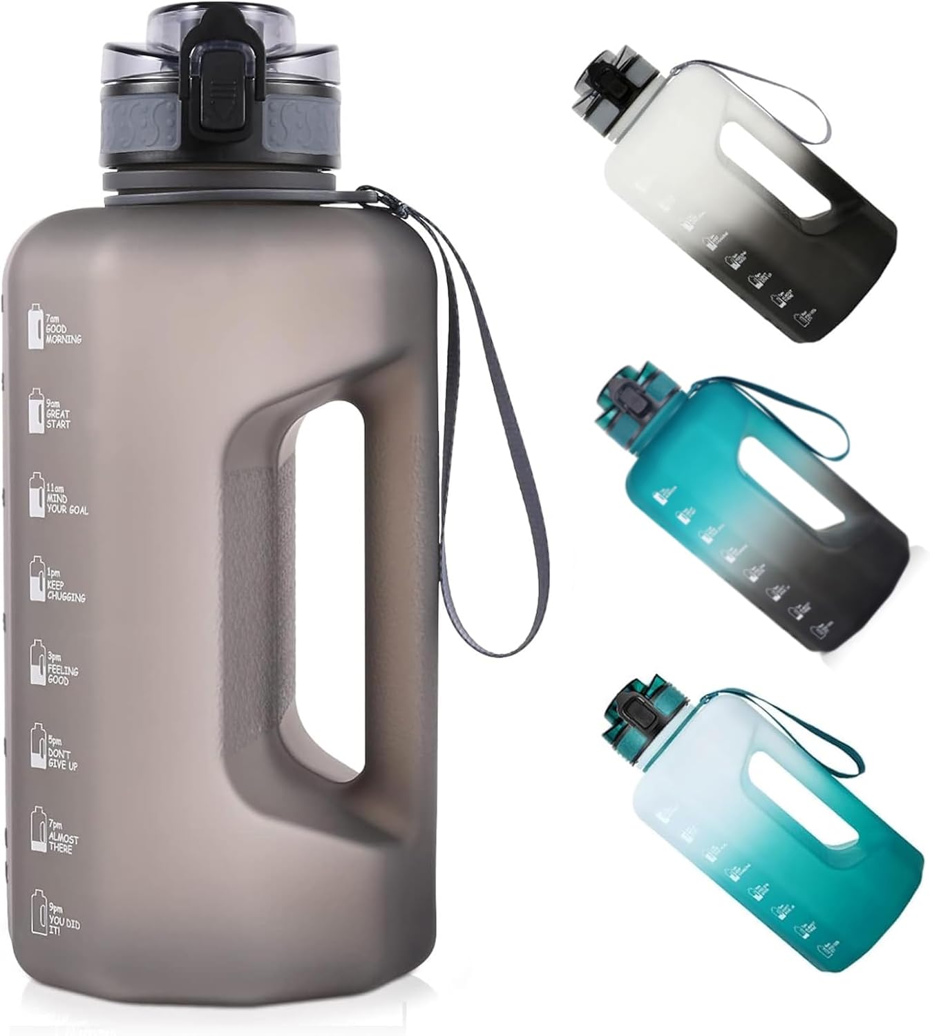 Detalle de GEMFUL Trinkflasche Sport 2,2 l Grau