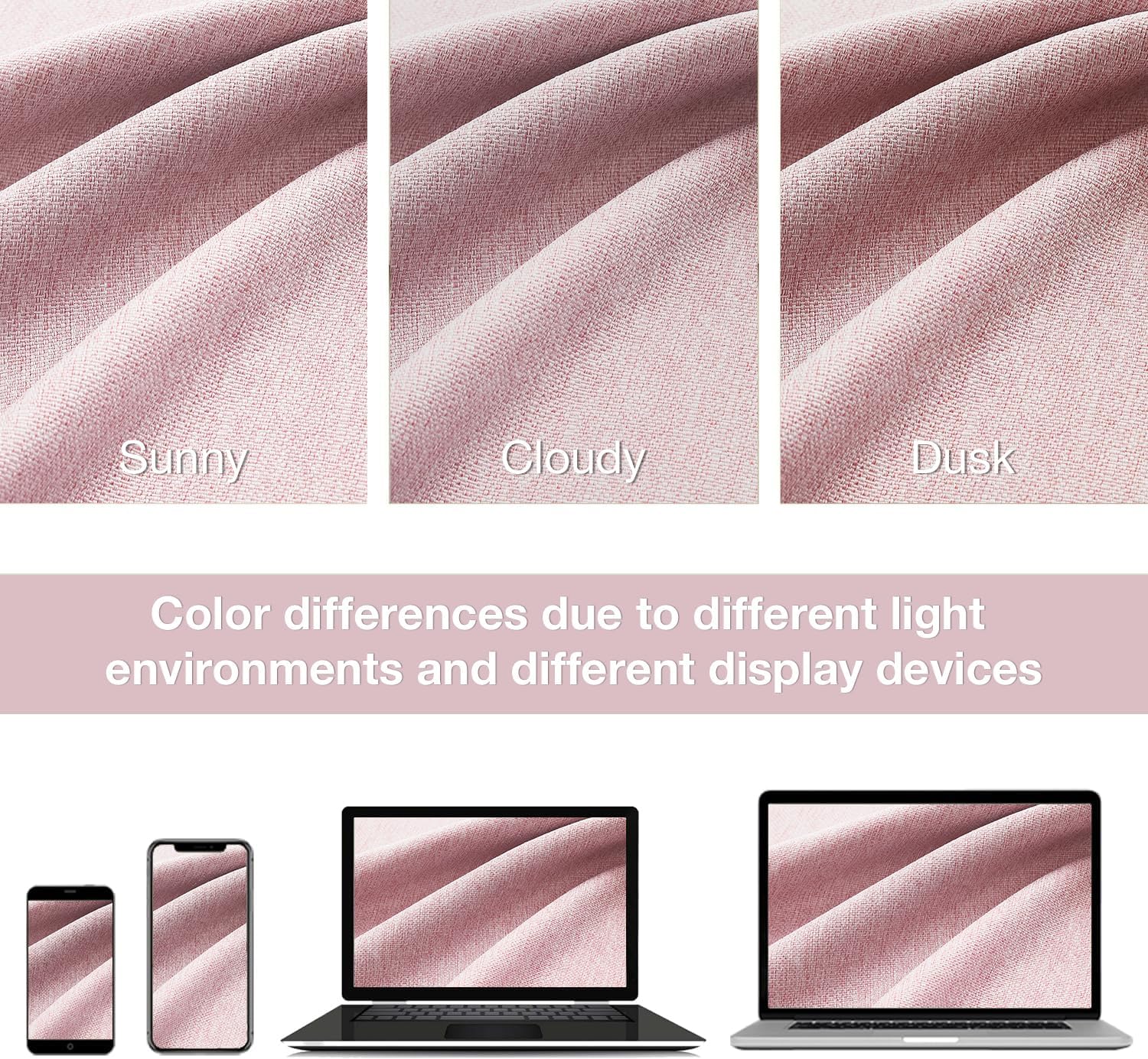 Thumbnail 6 de Pink Full Blackout Curtains 90in for Nursery