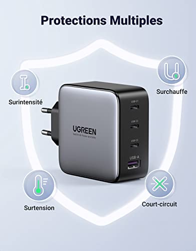 Thumbnail 6 de UGREEN Nexode 100W Chargeur USB-C Rapide 4 Ports GaN II