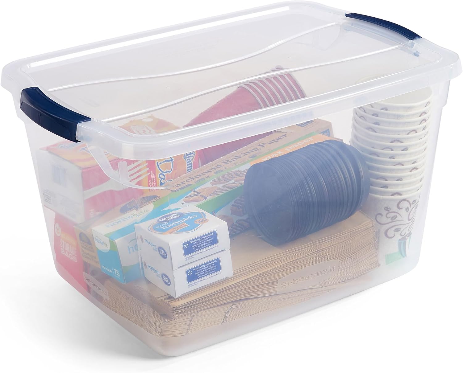 Thumbnail 3 de Rubbermaid Cleverstore Clear 32 Qt Storage Bins