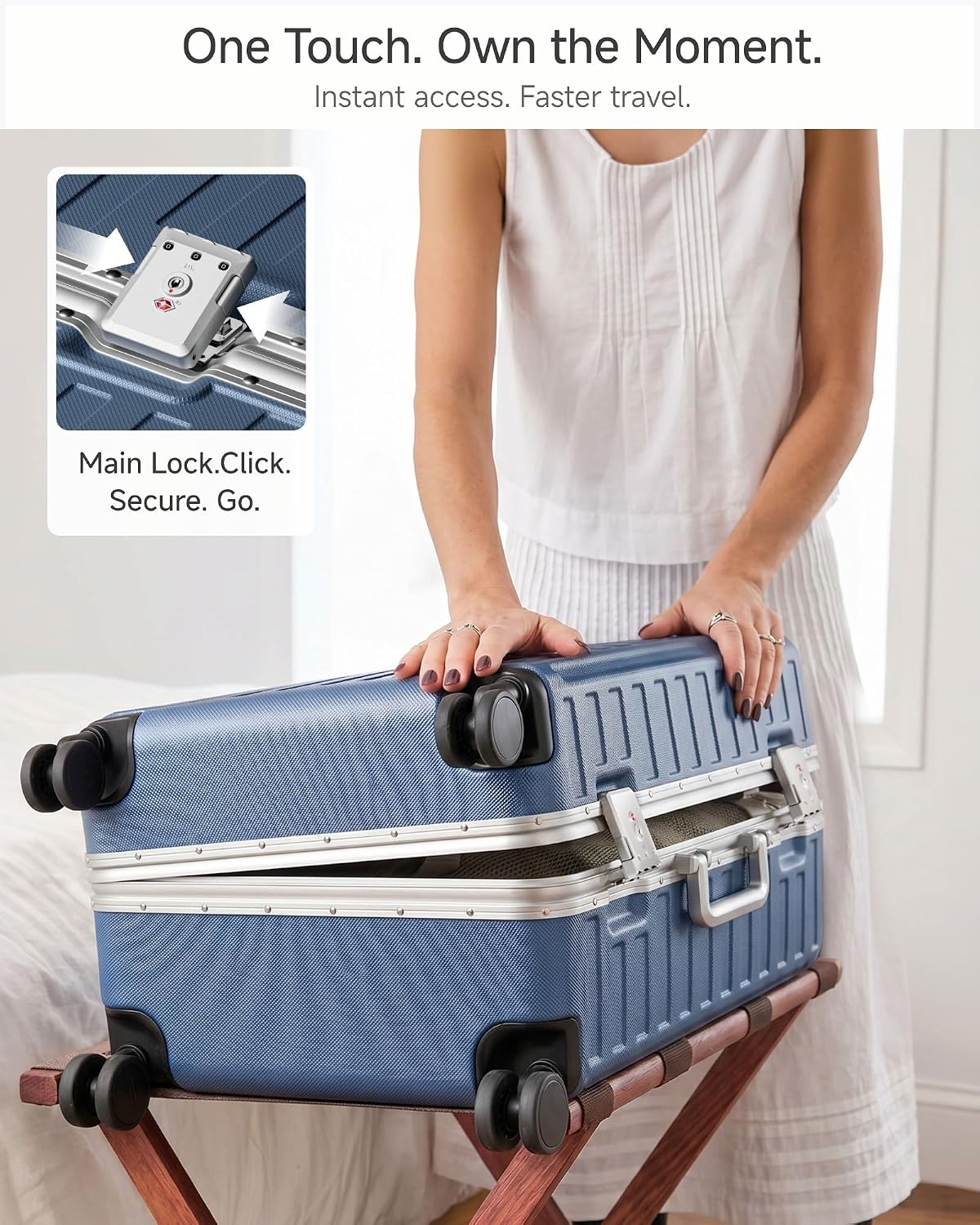 Thumbnail 2 de LUGGEX Checked Suitcase, 28-Inch