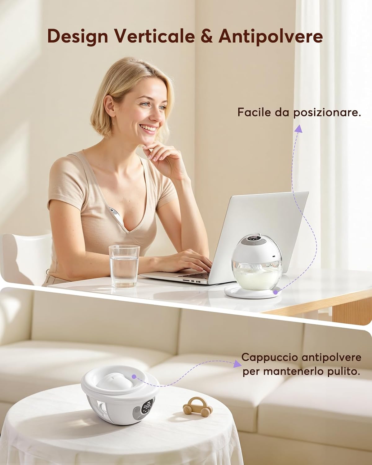 Thumbnail 2 de Haokoo tiralatte elettrico indossabile K9, senza mani, tutto in uno, 4 modalità e 12 livelli