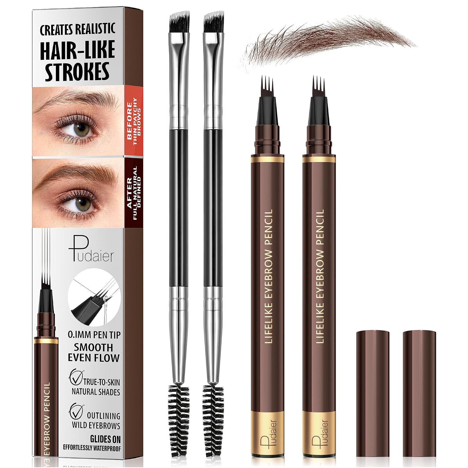 Detalle de Microblading 4-Tip Eyebrow Pen 2-Pack ๐