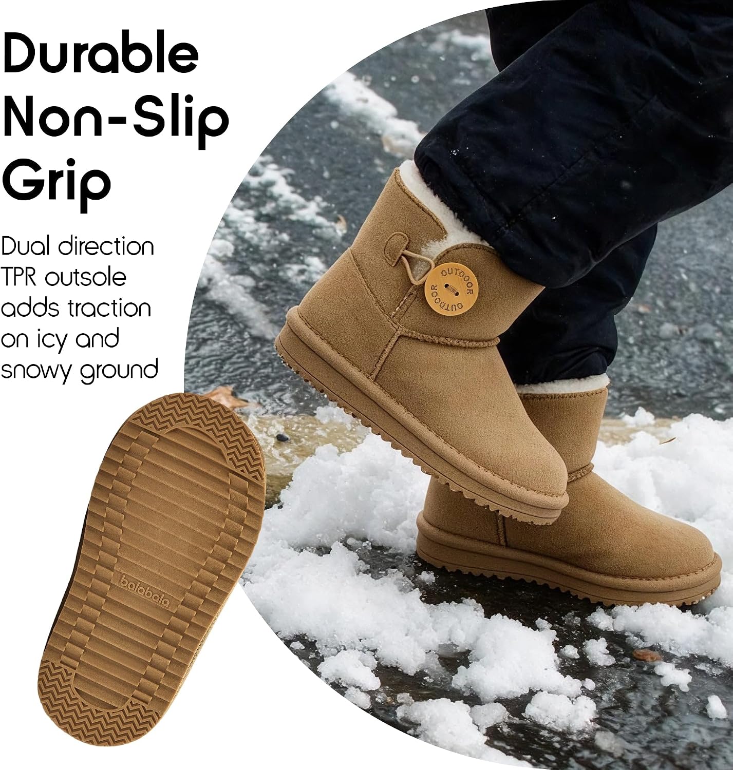 Thumbnail 4 de Balabala Kids’ Snow Boots, Suede