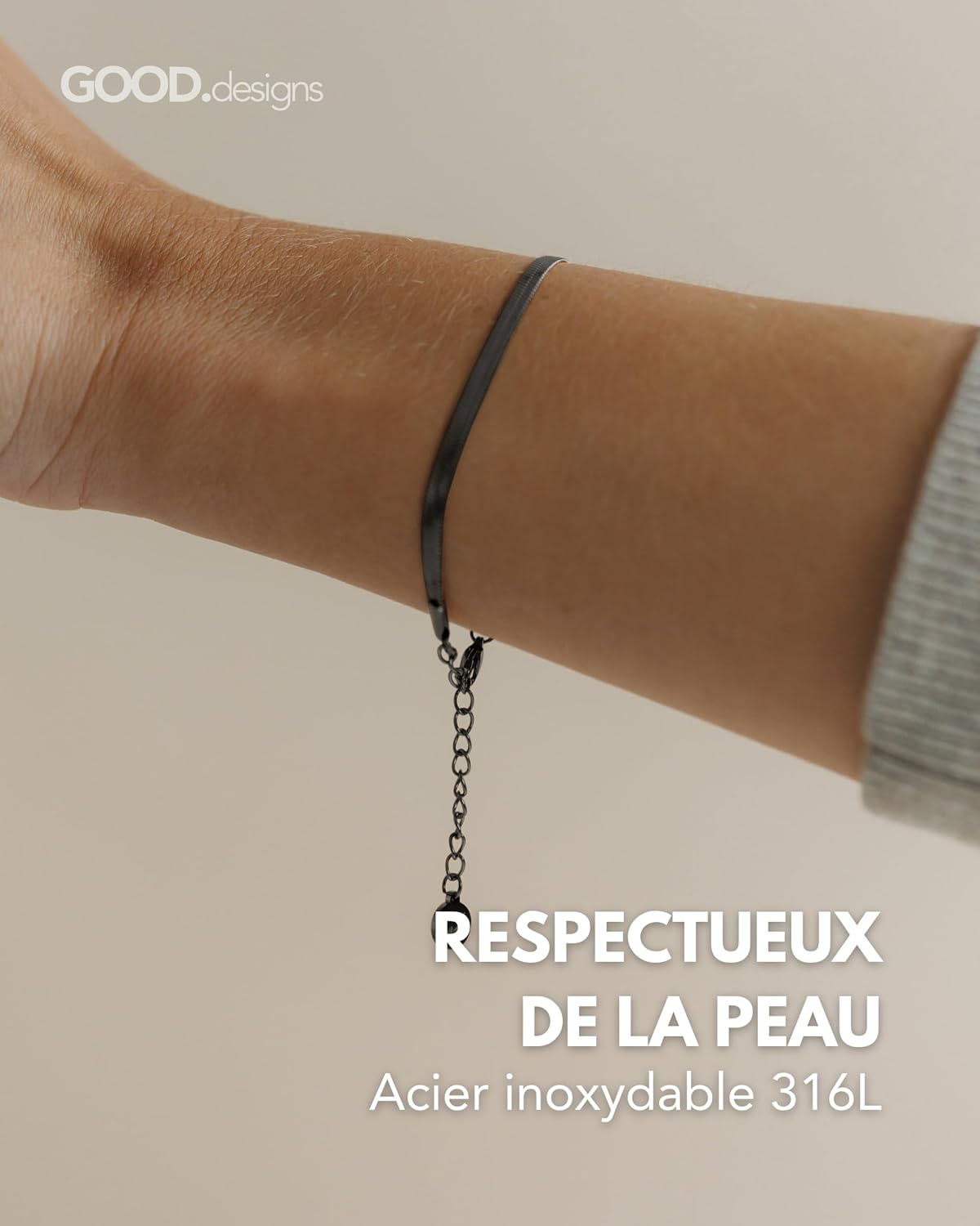 Detalle 2 de GD GOOD.designs EST. 2015 Bracelet serpent 3 mm đ§ż