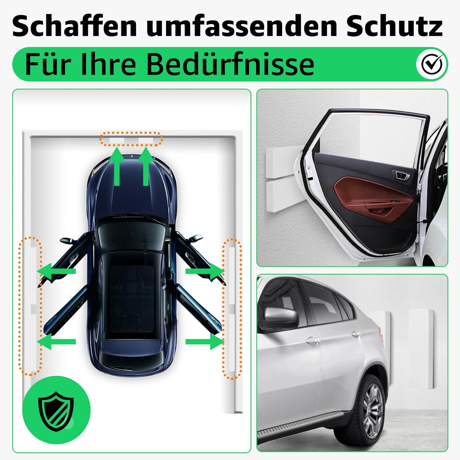 Thumbnail 4 de Garagen Wandschutz 4er-Set Selbstklebend 3 cm Dicke