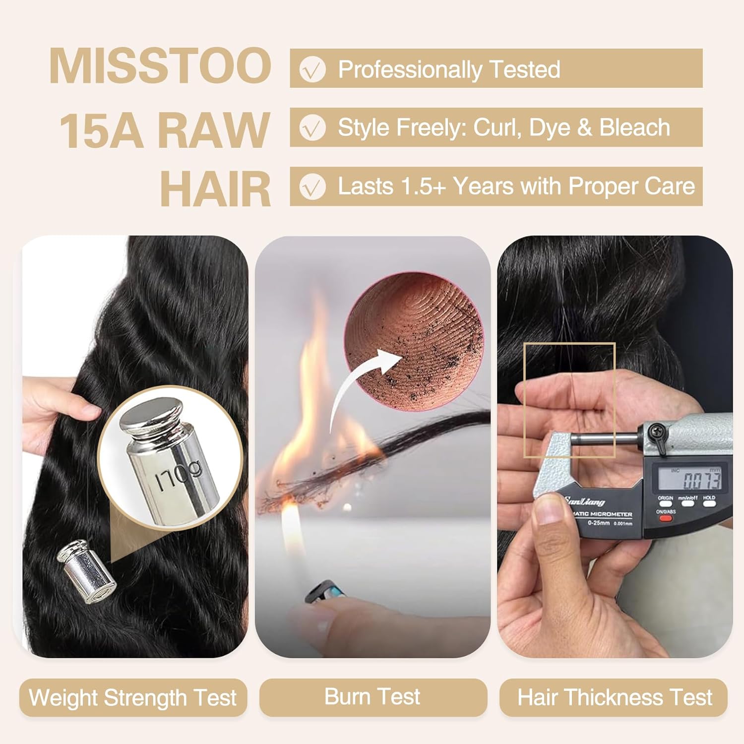 Thumbnail 5 de Misstoo 15A Cambodian Body Wave Bundles – 3 Bundles, 28 28 28 Inch