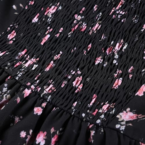 Thumbnail 5 de SCARLET DARKNESS Women's Mini Dress: Floral Spaghetti Strap Sundress