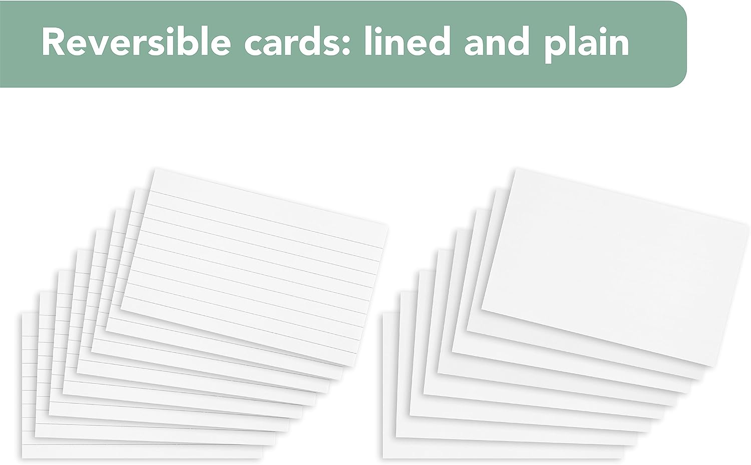 Detalle de SUMMIT Summit Flash Cards & Revision Cards (200 Pack) — 125 x 75 mm white index cards