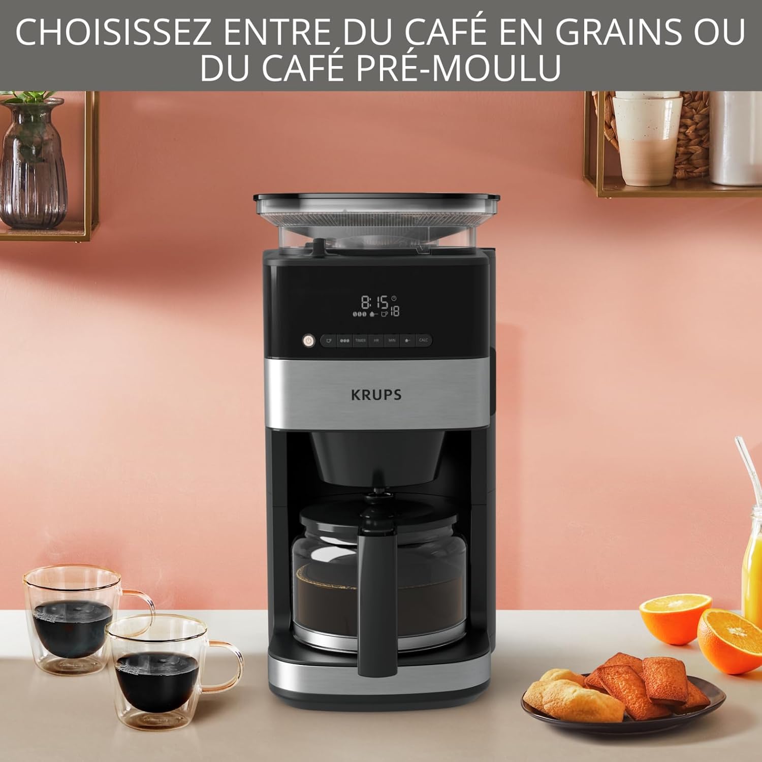 Thumbnail 5 de Krups Grind & Brew KM8328 Cafetera con Molinillo y Panel Digital