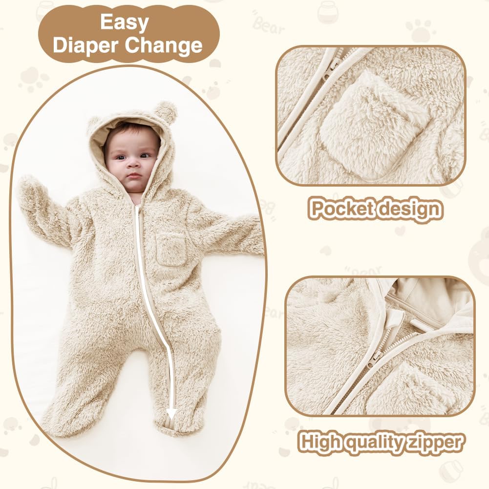 Detalle de XIFAMNIY Baby Fleece Snowsuit