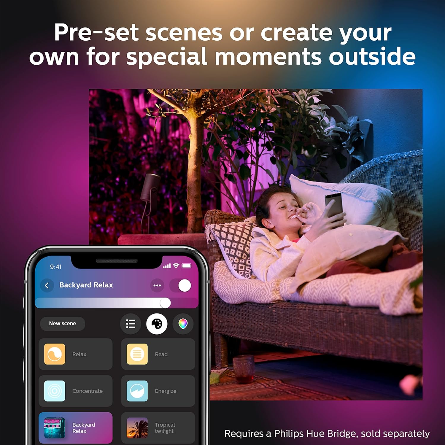 Thumbnail 3 de Philips Hue Lily Outdoor Spotlight Kit 3 Pack
