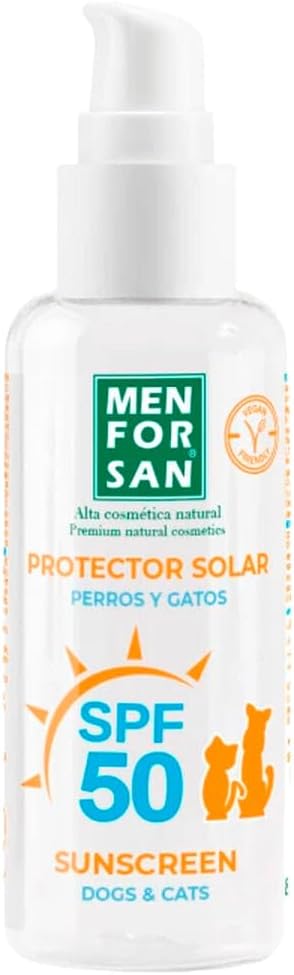 Detalle de Menforsan Protezione solare per cani e gatti SPF 50, 60 ml