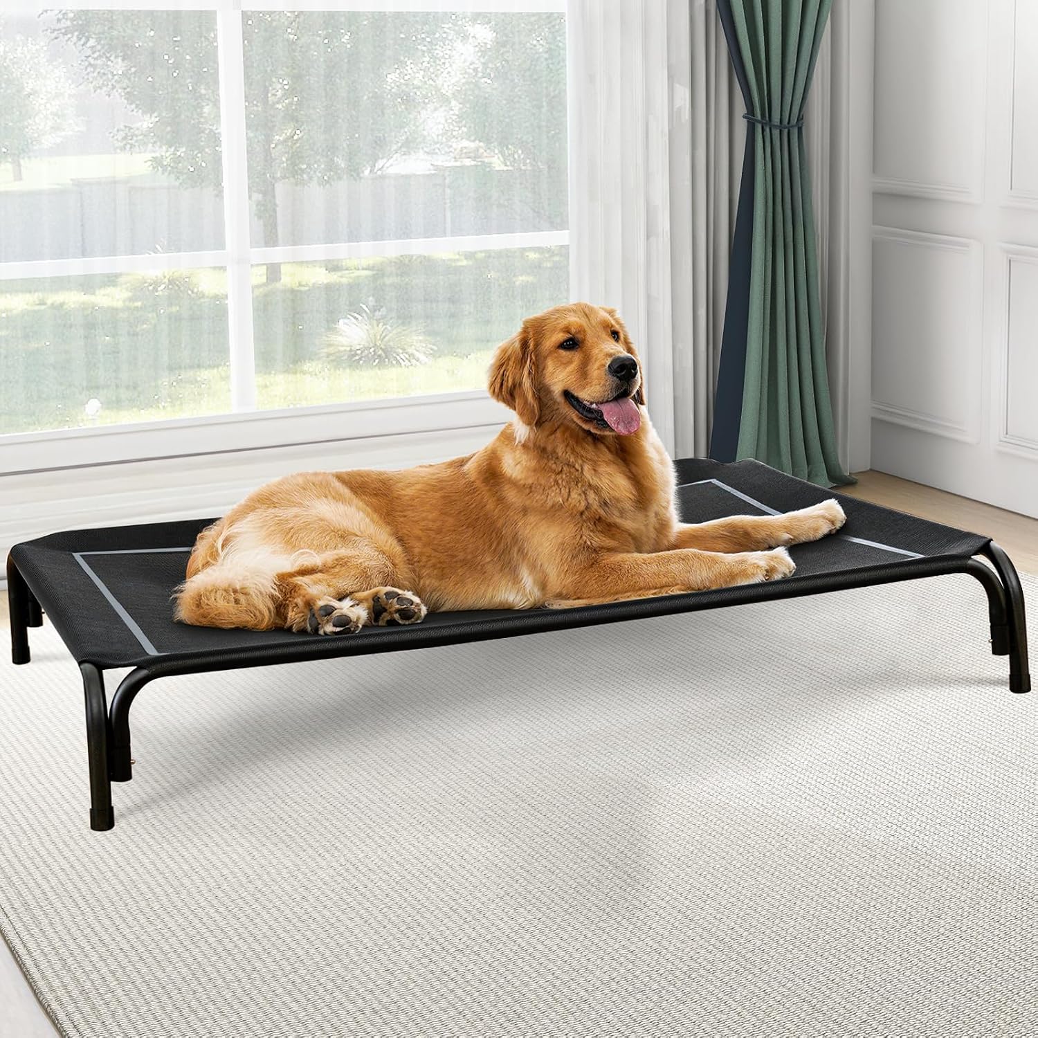 Detalle de Czpalo Elevated Dog Bed for Large Dogs