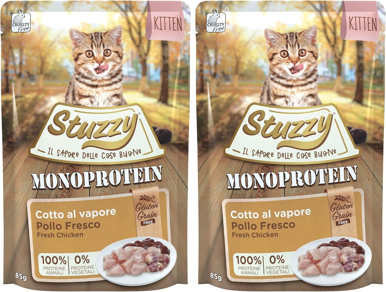 Detalle 2 de Stuzzy Monoprotein Tacchino 85g: alimento completo monoproteico per gatti adulti