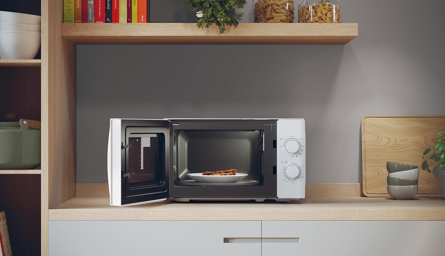 Detalle de Candy Idea CMG20SMW microonde con grill da 20 litri e 5 livelli di potenza