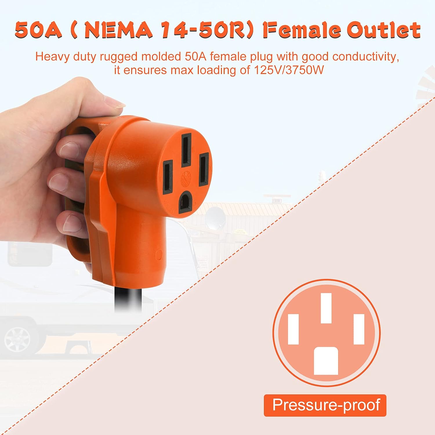 Detalle de OPL5 RV electrical adapter