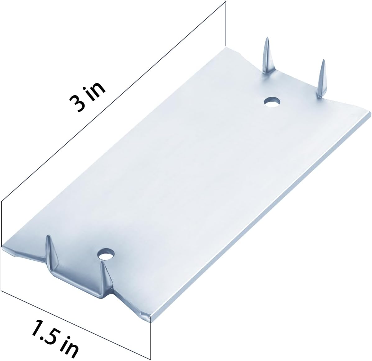 Thumbnail 1 de Wensilon BHD02 Nail Protection Plates, 16-Gauge Zinc-Finished Steel, 30 Pack