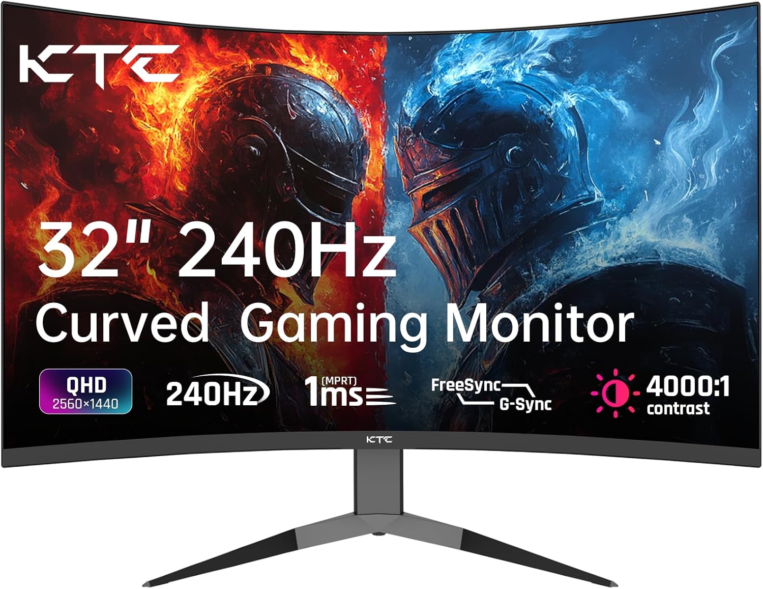 Detalle de KTC H32S25E 32" 240Hz 1440p Curved Gaming Monitor