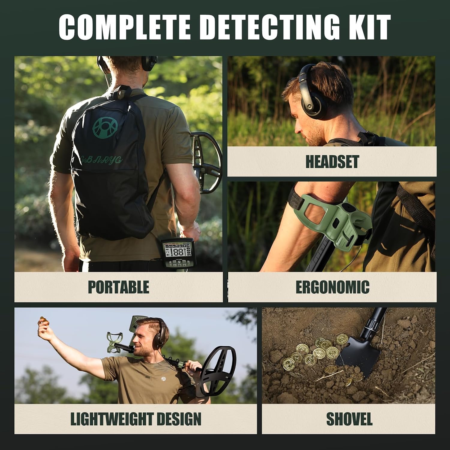 Thumbnail 6 de Gbnryg Metal Detector with 12-inch Coil