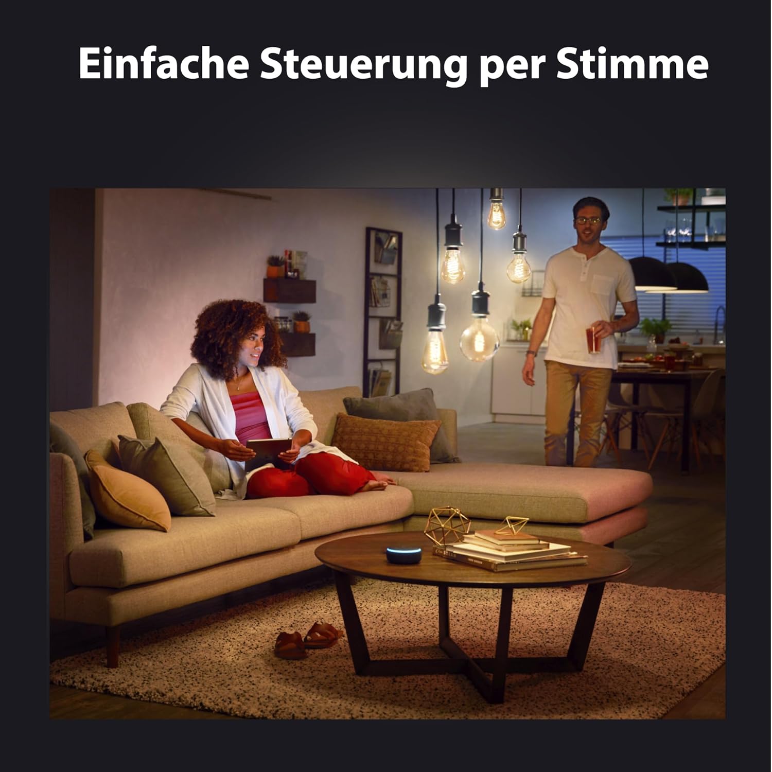 Thumbnail 4 de Philips Hue White Ambience E27 Standard Filament 7 W, dimmbar (Warm- bis Kühlweiß) – 3er-Set