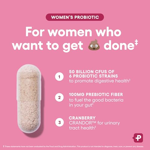 Detalle 2 de Physician's CHOICE Probiotics for Women – 50 Billion CFU, 6 Strains, Cranberry & Organic Prebiotics