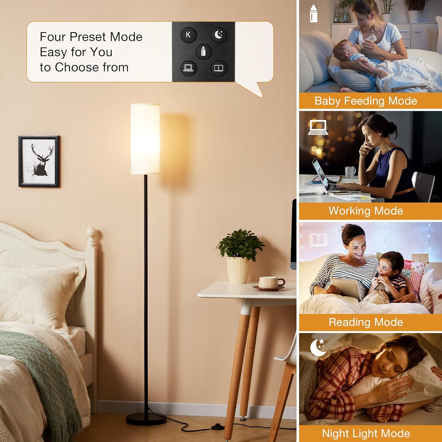 Thumbnail 4 de Aooshine 64" Floor Lamp Remote Dimmable