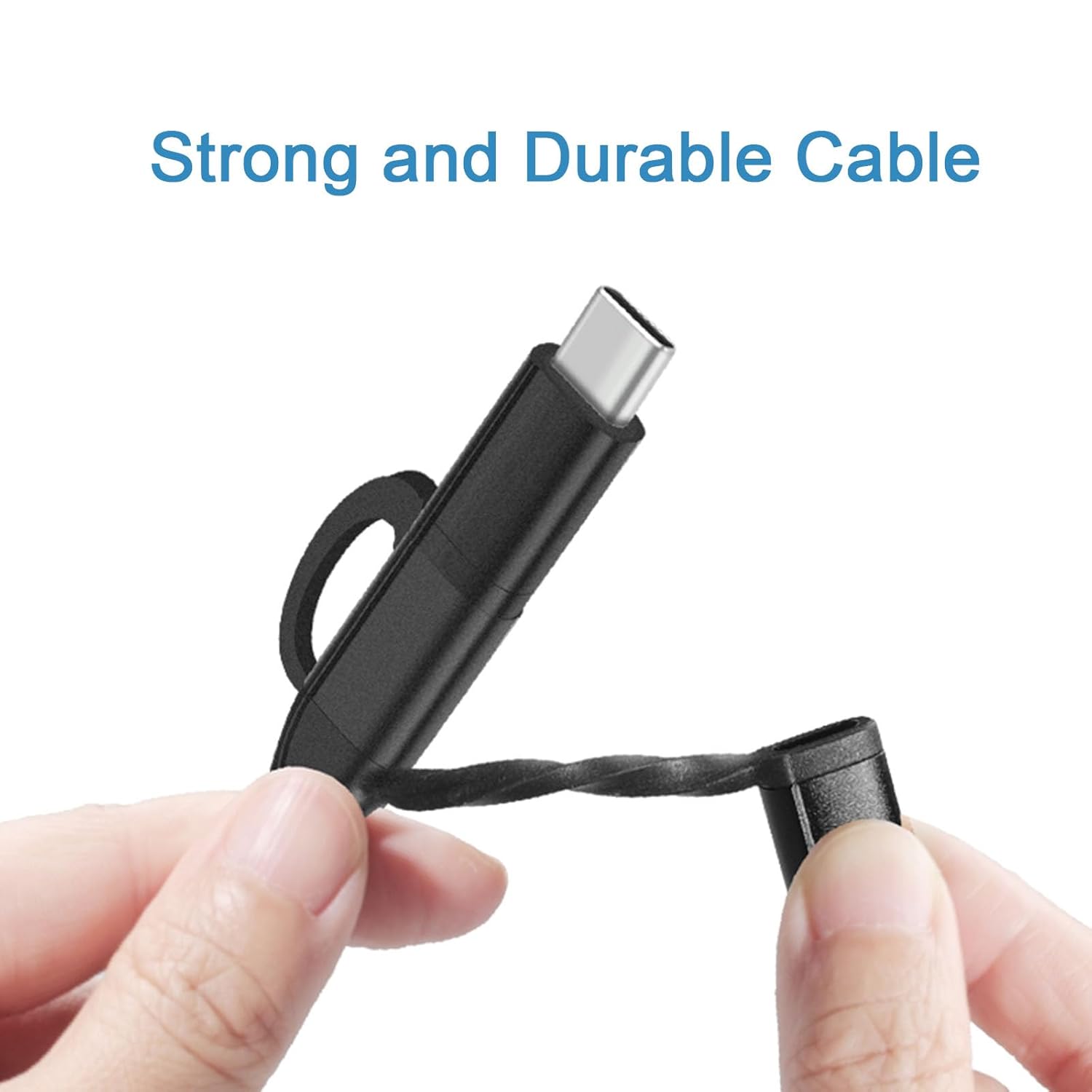 Thumbnail 6 de Unillous Multi Charger Cable 5 in 1 (USB-A/USB-C to Phone/Micro USB) braided fast-charging 1m