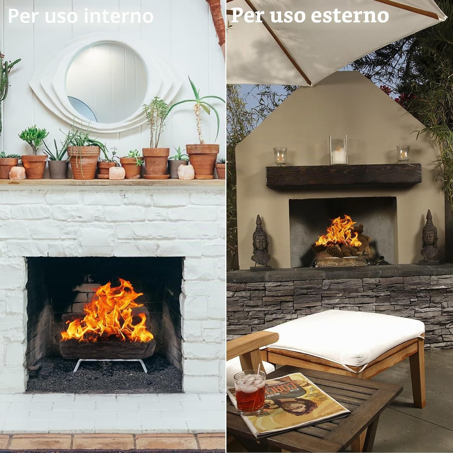 Thumbnail 4 de Legno ceramico per caminetti 10 pezzi