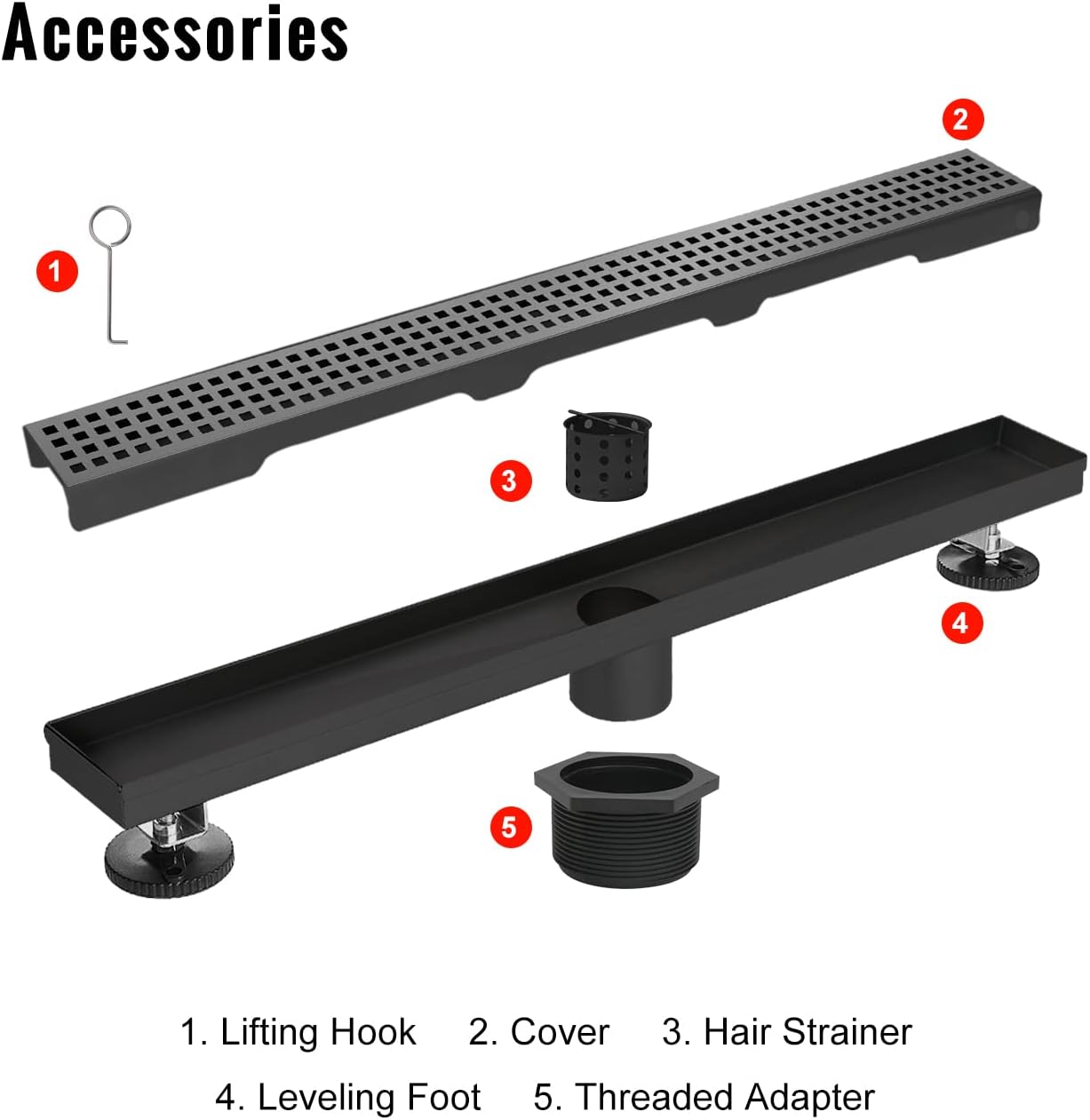 Thumbnail 4 de SaniteModar Linear Shower Drain 28-Inch