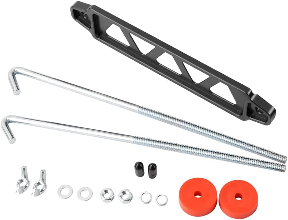 Thumbnail 6 de Car Battery Hold Lock: Aluminium Alloy Battery Tie Down Bracket with 8/10" J-Bolts