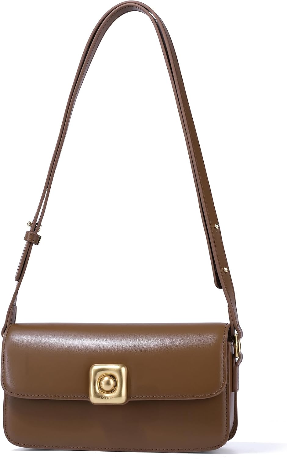 Detalle 2 de LA FESTIN Small Leather Shoulder Bag in Split Leather