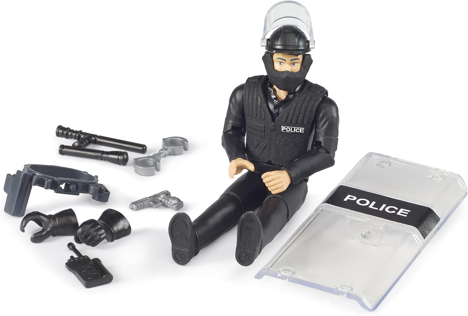 Thumbnail 3 de bruder 62151 bworld – figurka policjanta sił specjalnych z ruchomymi kończynami