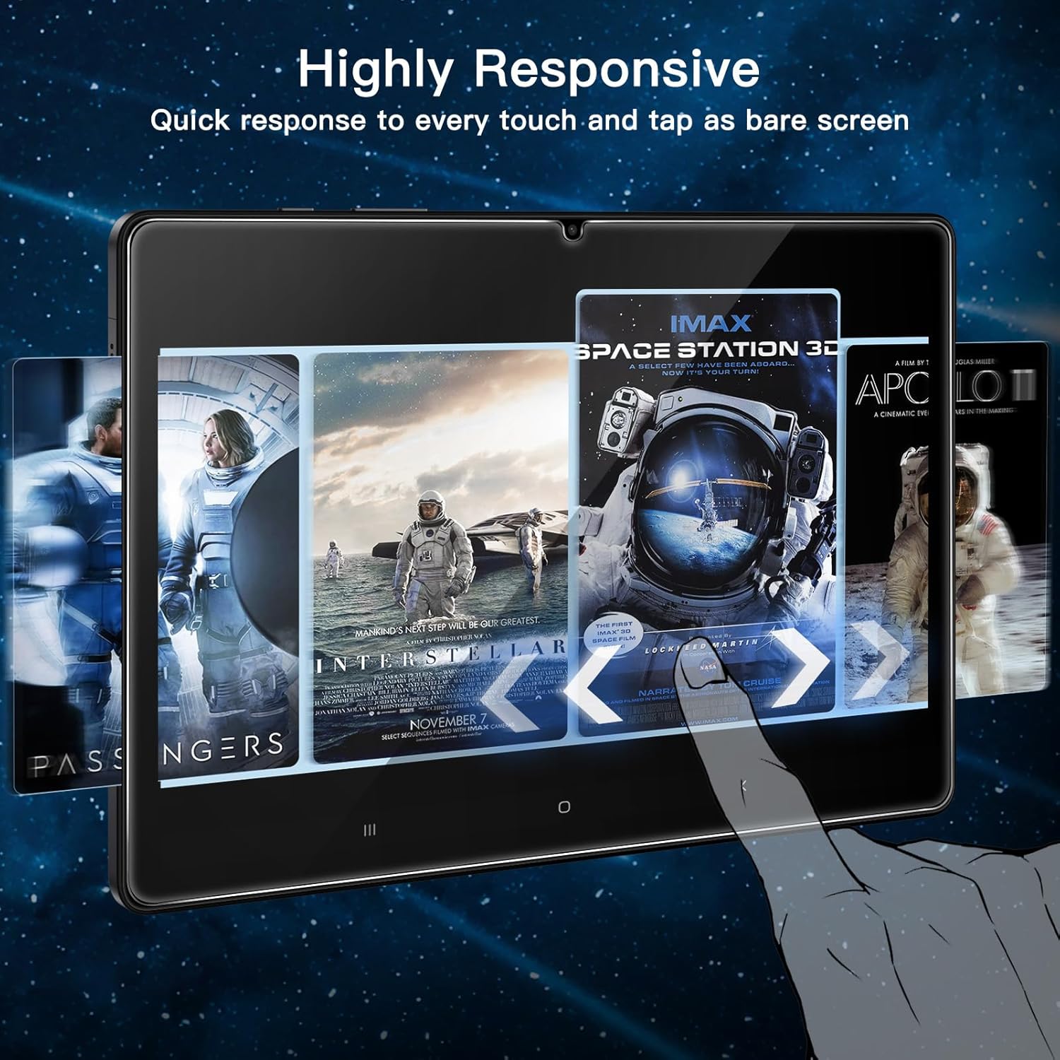 Thumbnail 5 de JETech Schutzfolie aus gehärtetem Glas für Samsung Galaxy Tab A11 Plus/A9 Plus (11 Zoll, 2023/2025) – 2 Stück