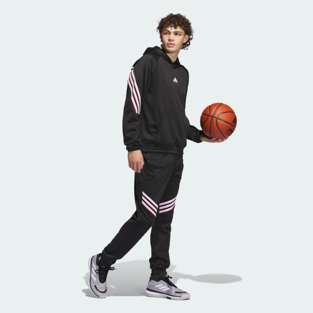 Detalle de Adidas Basketball Crazy Warm Fleece sudadera con capucha