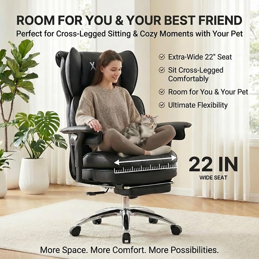 Detalle de ATMILD Big and Tall Office Chair, 400 lbs